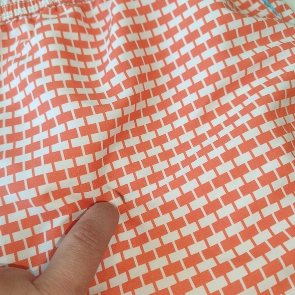 Tommy Bahama Relax orange/white men's swim shorts with safety briefs size M pool - Picture 7 of 11